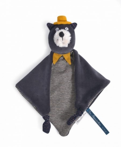 Moulin Roty Soft Toy Grey Cat Les Moustaches